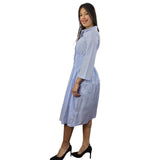 Vestido Vero Moda Azul Claro Style IDA 3/4 LONG SHIRT(NC)