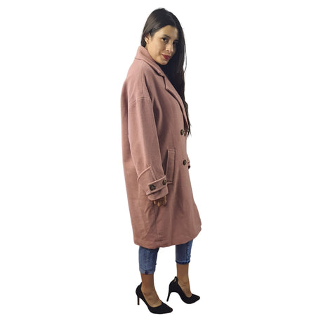 Blazer Vero Moda Rosa Vieja Style ROSE SOLID L/S WOOL COAT(LL)