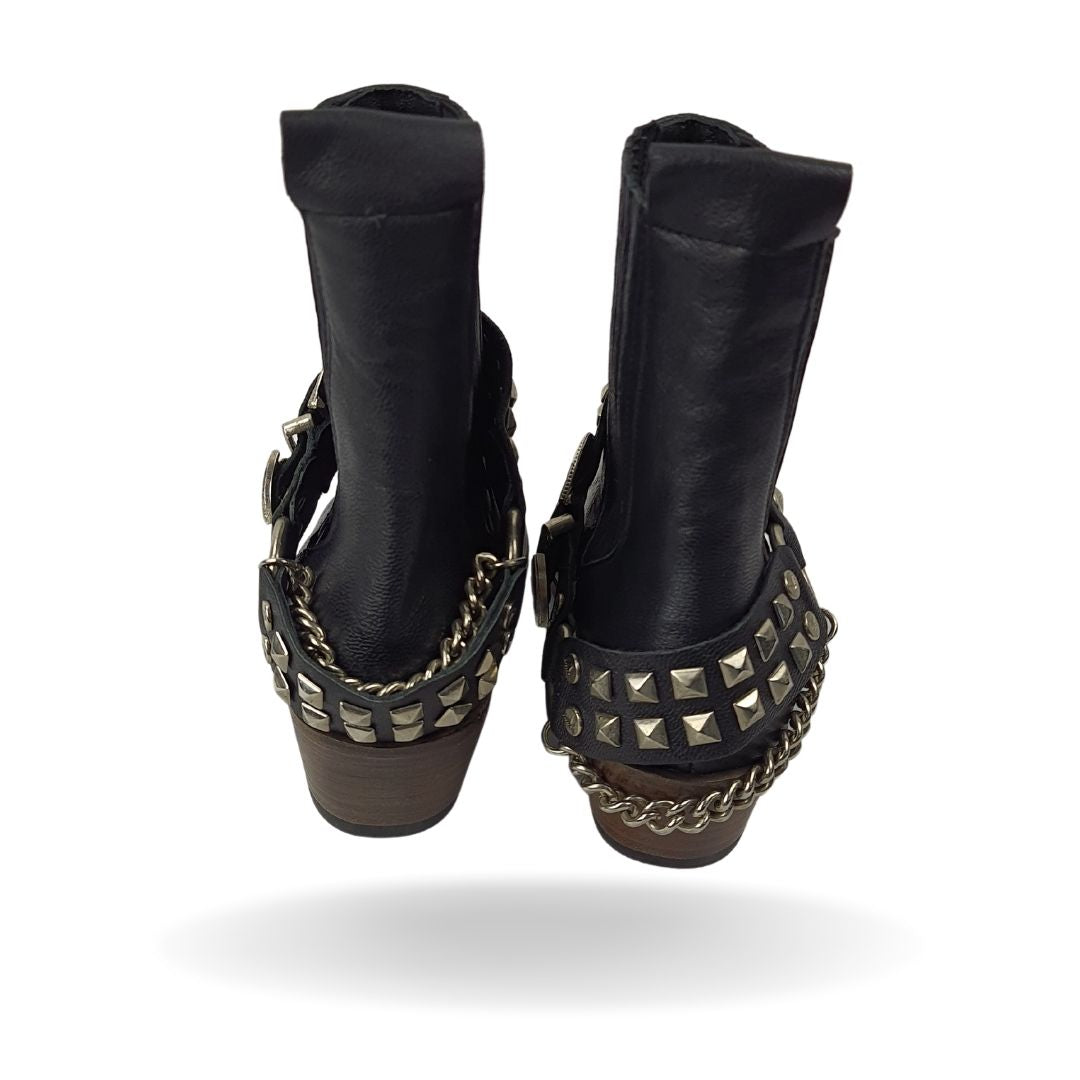 Botas Rapsodia Grace Cuero Negro