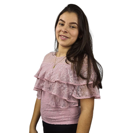 Blusa  Vero Moda Rosa Vieja  Style LOLITA 1/2 WOVEN TOP(VMC-NN)
