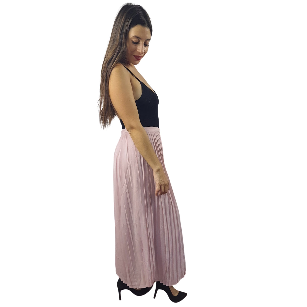 Falda Vero Moda Rosa Vieja Style DELIA LONG SKIRT(VMC-MM)