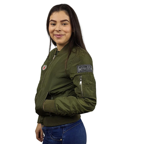Chaqueta Vero Moda Verde Militar Style PATCHY L/S BOMBER JACKET(NL)
