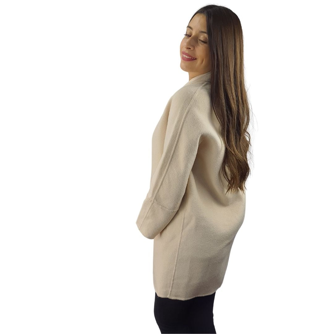 Blazer Vero Moda Crema Style CHOICE LUNA DF L/S WOOL COAT-OR