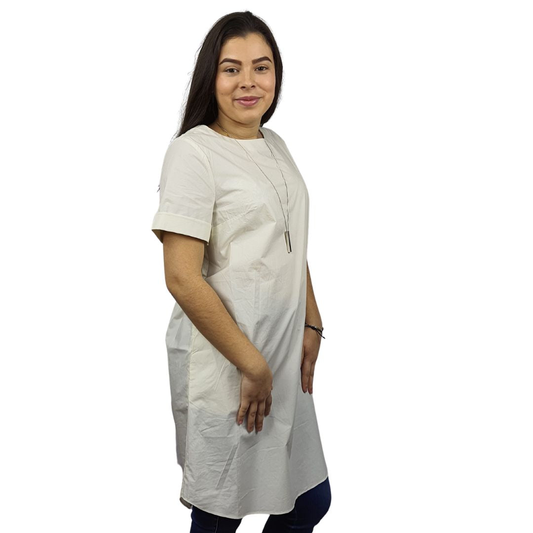 Blusa Vero Moda Blanco Style FRESSIA S/S LONG TOP(VMC-NE-EC-2)