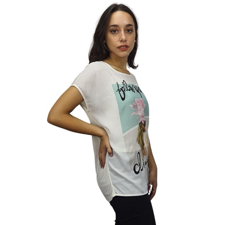 Blusa Vero Moda Blanco  Style SWEETY LOOSE S/S TOP(CR)