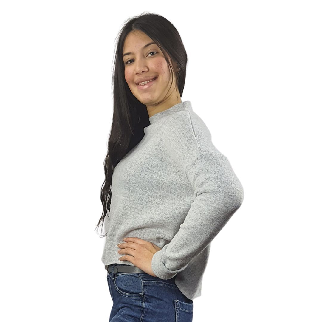 Sweater Vero Moda Gris Claro Style ALLON L/S TOP(NL)