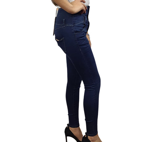 Jeans Vero Moda Azul Oscuro Style EAGER HW X-SLIM JEANS(UM)