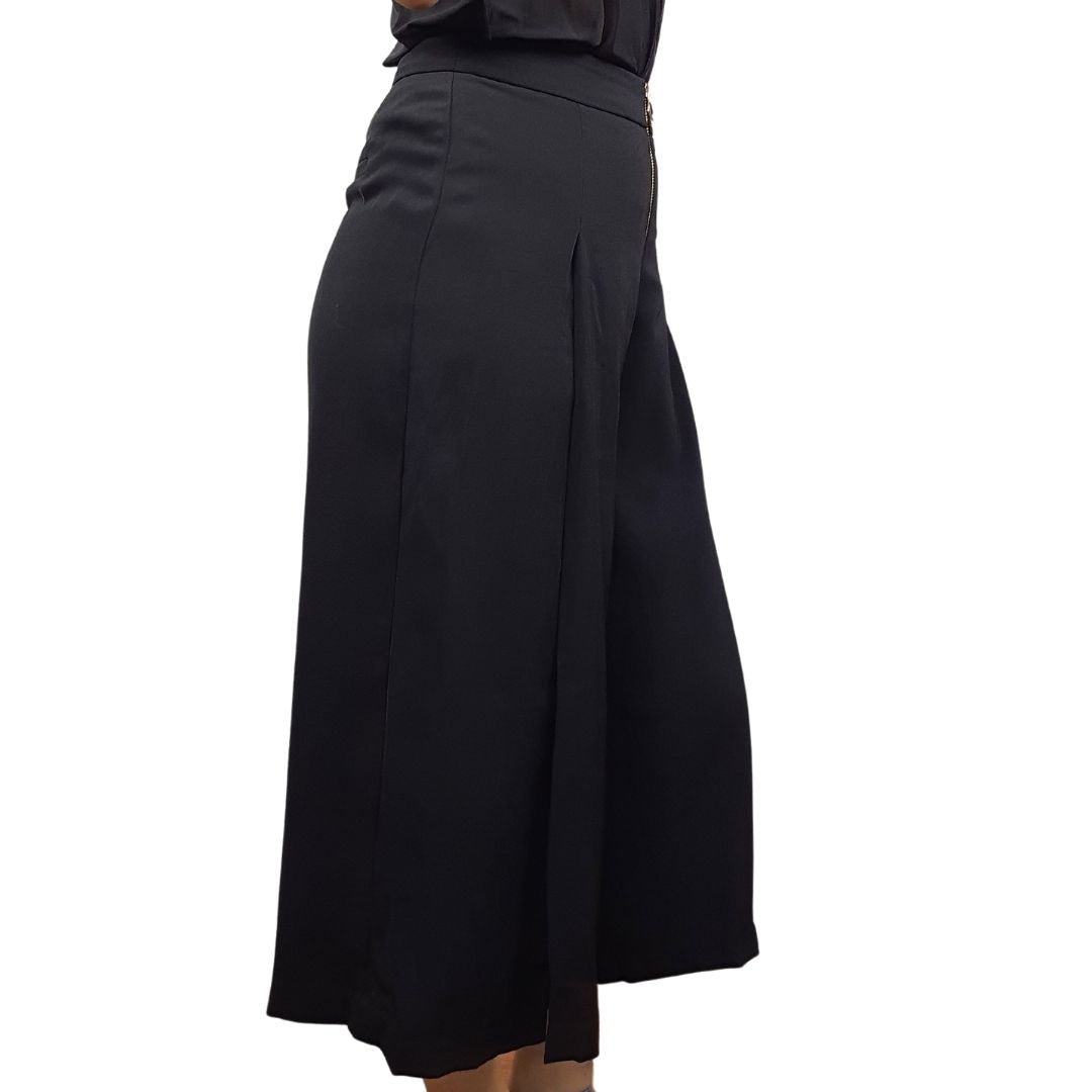 Pantalon Vero Moda Negro Style CARLA 7/8 WIDE PANTS(TP-ET-3)