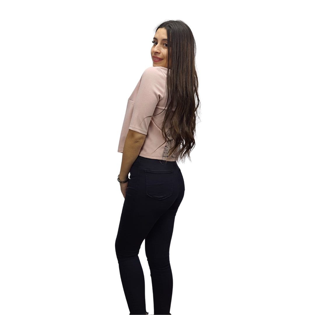 Blusa Vero Moda Rosa Vieja Style VOSS 1/2 TOP(VMC-HH)