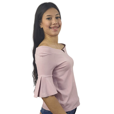 Blusa Vero Moda Rosa Vieja Style DIAMOND 1/2 JERSEY TOP(VMC-TP)