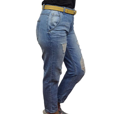 Jeans Vero Moda Azul Claro Style RIVER 7/8 BOYFRIEND JEANS(NE-ET-3)