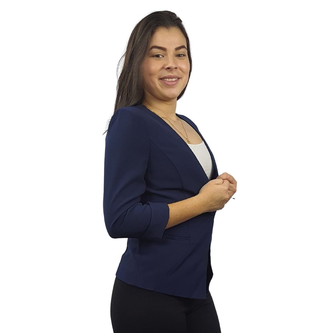 Blazer Vero Moda Azul Oscuro Style RUBY 3/4 BLAZER(EL)