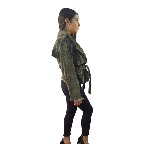 Chaqueta Vero Moda Verde Style BIENNIAL PS LEATHER JACKET(DR)
