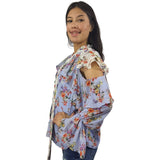Blusa Vero Moda Morado Claro Style CATALINA RUG 3/4 SHIRT(BJ)