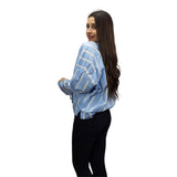 Blusa Vero Moda Azul Claro Style LAUREL L/S SHIRT(SL)