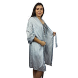 Bata de Pijama  Vero Moda Azul Claro Style VIVA 3/4 ROBE(HOMEWEAR)