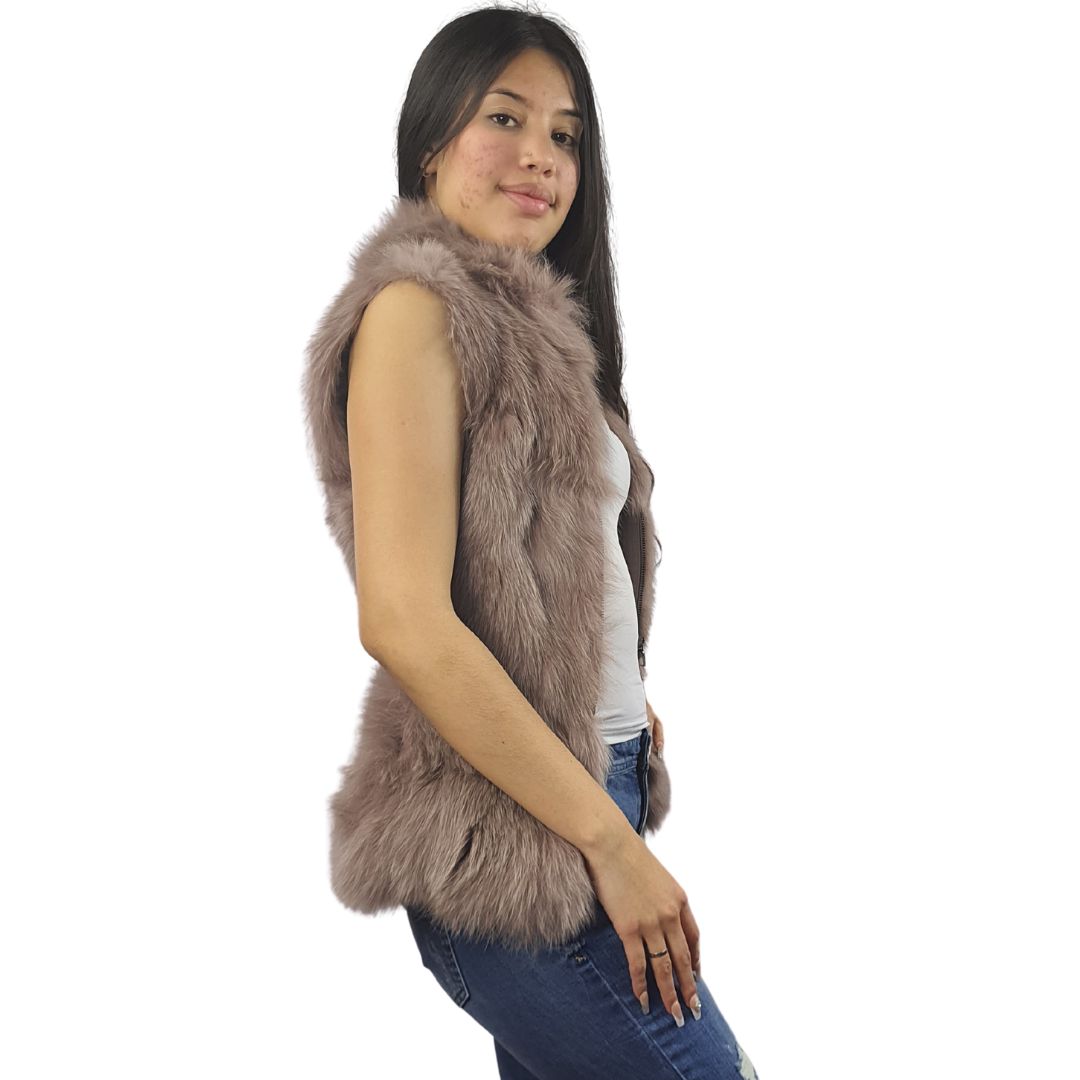 Chaqueta Vero Moda Rosa Vieja Style VENUS FUR WAISTCOAT(UM)