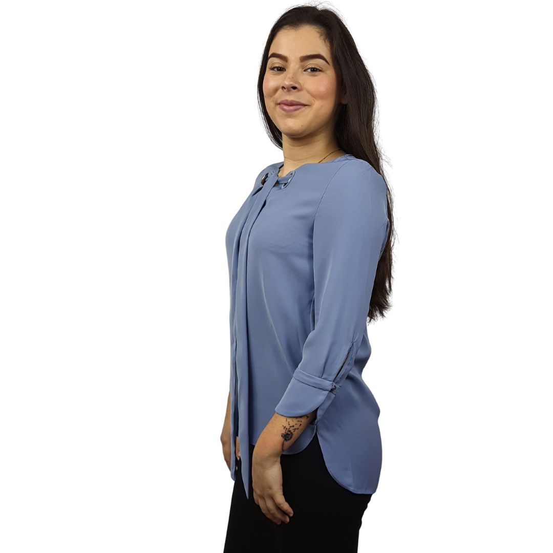 Blusa  Vero Moda Gris Azulado Style EILEEN 3/4 TOP(VMC-TP)