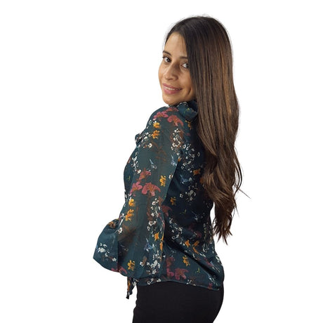 Blusa Vero Moda Verde Style LILY L/S TOP(VMC-PF)