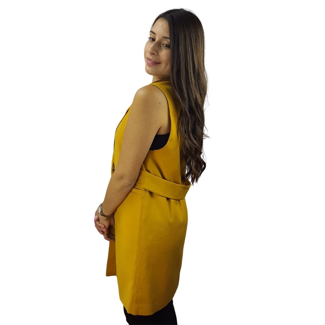 Blazer Vero moda Mostaza Style NINA WAISTCOAT(NC)