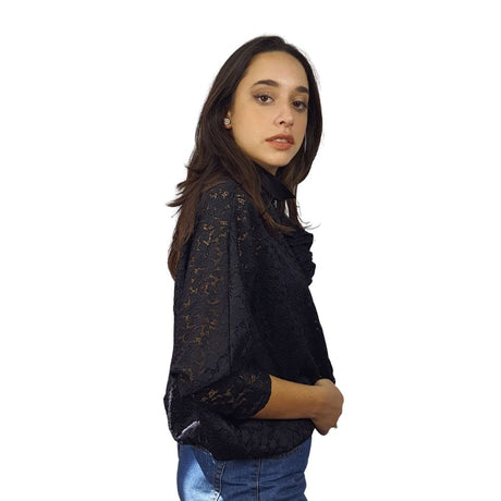 Blusa Vero Moda Negro Style JUNIPE 3/4 SHIRT SET(RN)