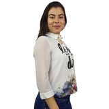 Blusa Vero Moda Blanco Style BEKKY 3/4 SHIRT(BN-EC-2)