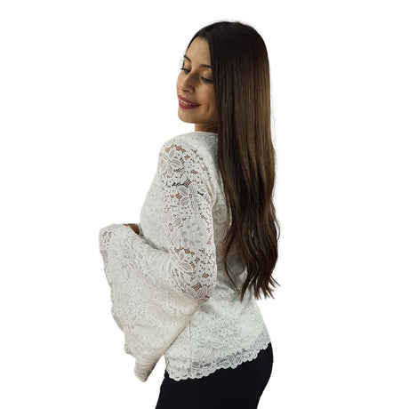Blusa Vero Moda Blanca Style DOLCE LACE L/S TOP(NR)