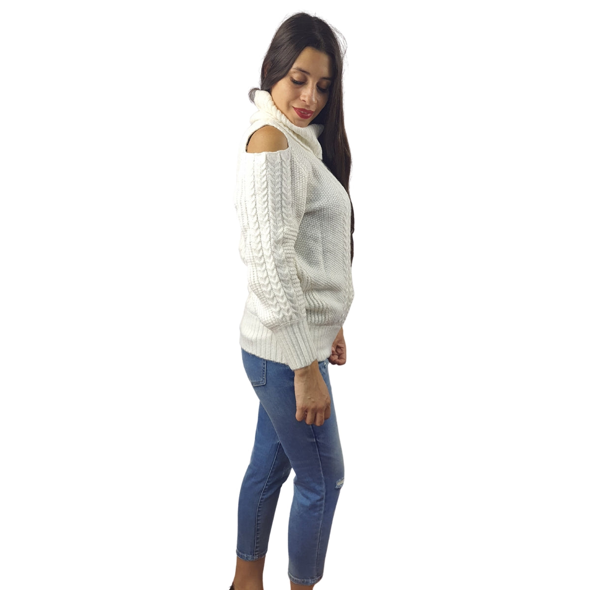 Sweater Vero Moda Blanco Style DREAM L/S KNIT(EL)RE