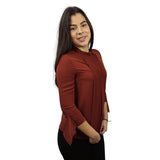 Blusa Vero Moda Marrón Style KARAN 3/4 TOP(VMC-RN)