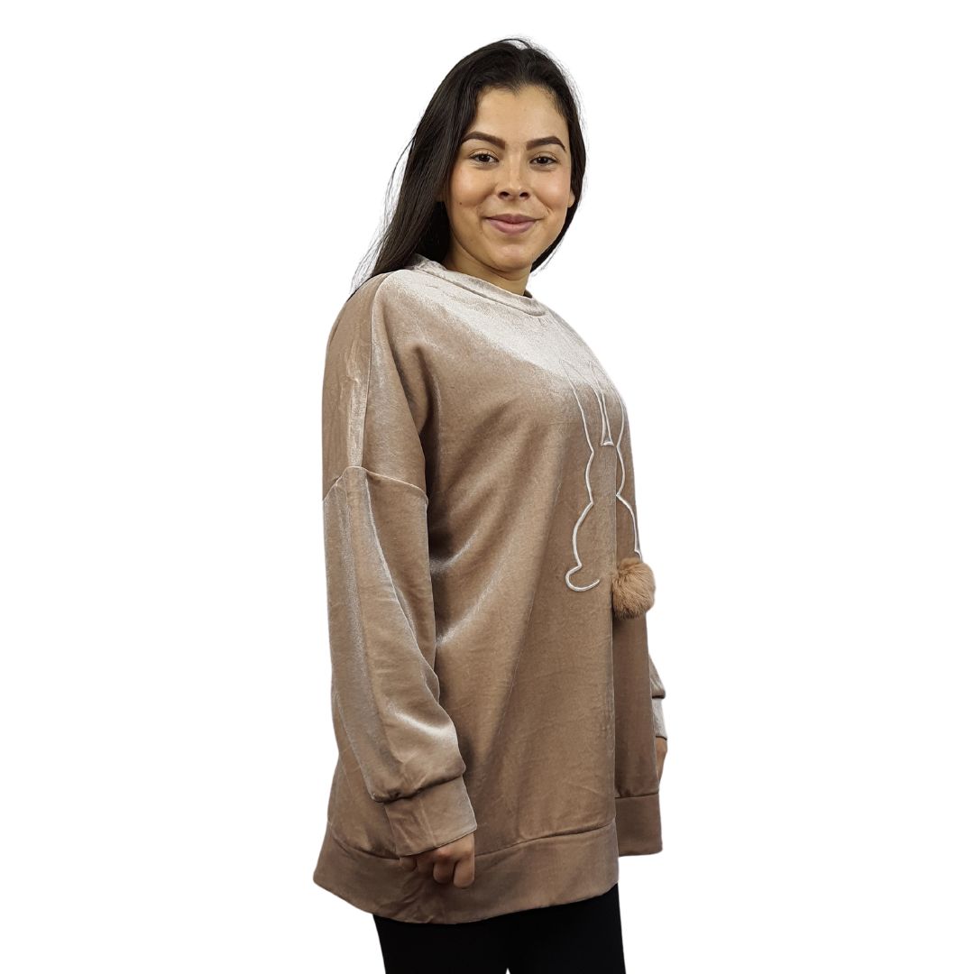 Sweater Vero Moda Beige Style RABBY L/S SWEAT(NC)