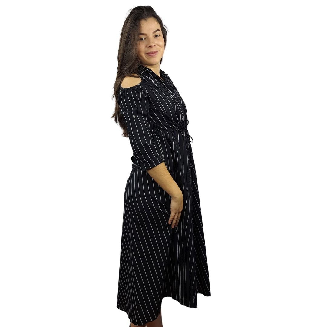 Vestido Veromoda Negro Style KITE 1/2 SHIRT(MP)