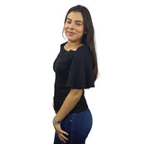 BLusa Vero Moda Negro Style ICY 1/2 TOP(VMC-TP)