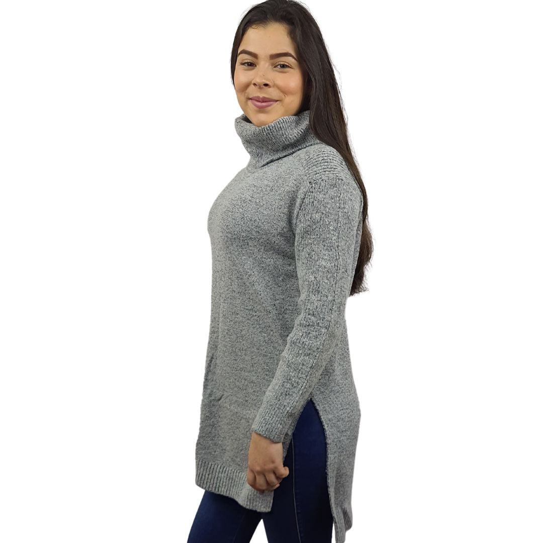Sweater Vero Moda Gris Style CHOCOLATE L/S KNIT(UM)
