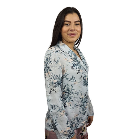 Camisa de Pijama Vero Moda Azul Claro Style ALICE L/S SHIRT(HOMEWEAR)