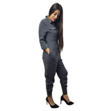Entero Vero Moda Gris Style HONEYMOON ZIPPER CARROT CATSUIT(NL)