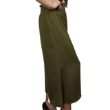 Pantalon  Vero Moda Verde Oliva Style HARRY 7/8 WIDE PANTS(VMC-BJ)