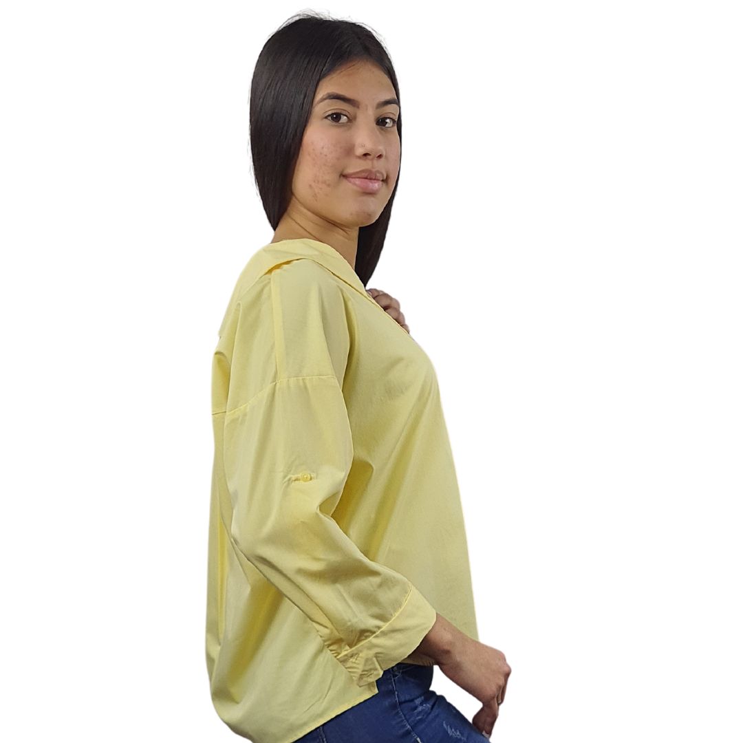 Blusa Vero Moda Amarillo Style COAST LOVE 3/4 SHIRT(FL)