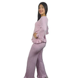 Pijama Vero Moda Rosado Style RAY KNIT SET(HOMEWEAR)-OR