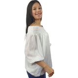 Blusa Vero Moda Blanco Style NINA 3/4 WOVEN TOP(VMC-RN)