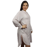 Bata de Pijama Vero Moda Rosado Style STUDIO L/S LONG SHIRT(HOMEWEAR)