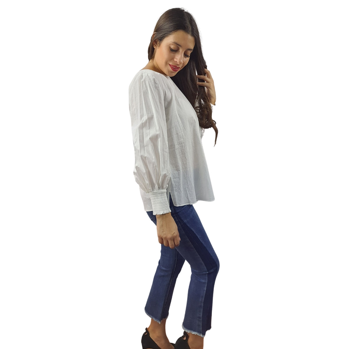 Blusa Vero Moda Blanco Style LINDY 3/4 TOP(NC)