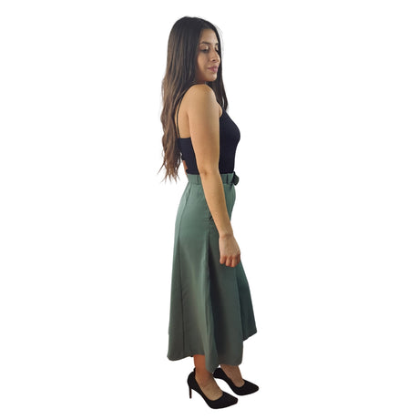 Pescador Vero Moda Verde Claro Style BELINDA 7/8 WIDE PANTS(VMC-TP)