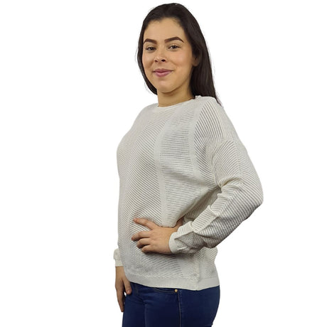 Blusa Vero Moda Blanco Style MYRA L/S KNIT(RN)