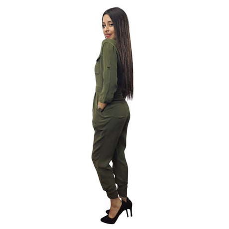 Entero Vero Moda Verde Style HONEYMOON ZIPPER CARROT CATSUIT(NL)