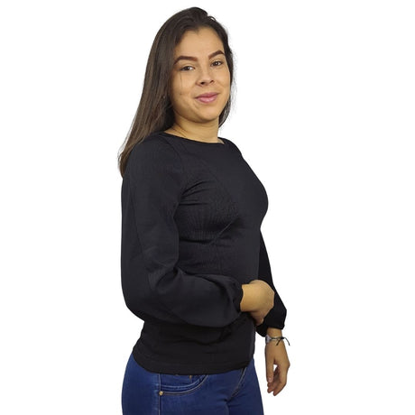 Blusa Vero Moda Negro Style GREAT L/S KNIT(VMC-EL)
