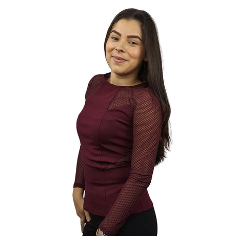 Blusa Vero Moda Vinotinto Style CUSTARD L/S JERSEY TOP(VMC-PM-ET-2)