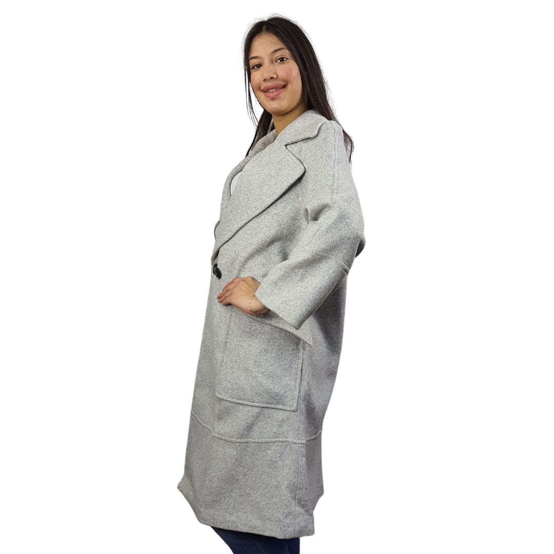 Blazer Vero Moda Gris Style WHEAT L/S WOOL COAT(EL)