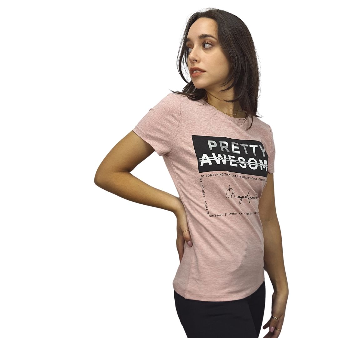 Polera Vero Moda Rosa Vieja  Style GINA S/S TOP(MM)-OR