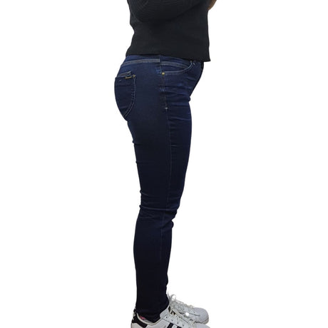 Jeans Vero Moda Azul Oscuro Style JANUARY MID WAIST SLIM JEANS(BN-EC-1)