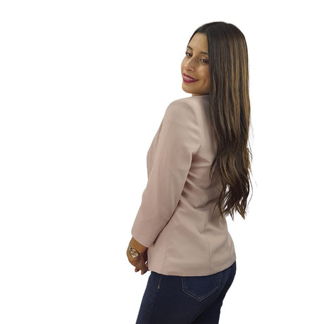 Blazer Vero moda Rosa Vieja  Style EYELET SLIM 7/8 BLAZER(VMC-RN)